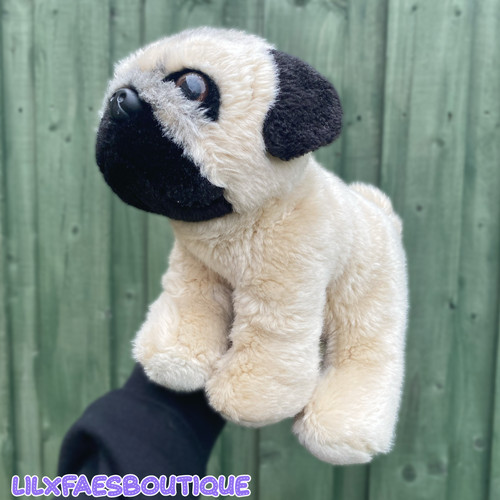 Realistic pug dog - 9", toy