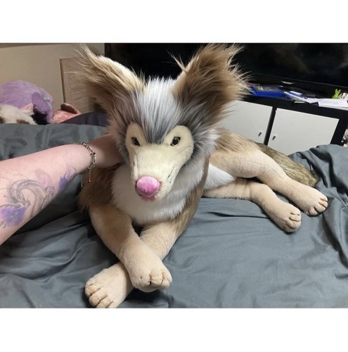 Wolf plush handmade soft toy - wolf,