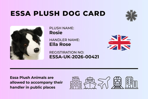 Essa plush animal card - essa, id